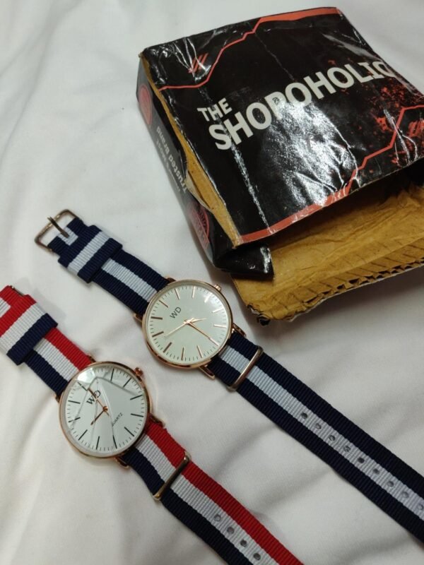 The Shopoholic Resin Analogue White Dial Combo Watch For Men And Women-(Rasin) - Image 4