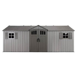20 ft. W x 8 ft. D Plastic Storage Shed